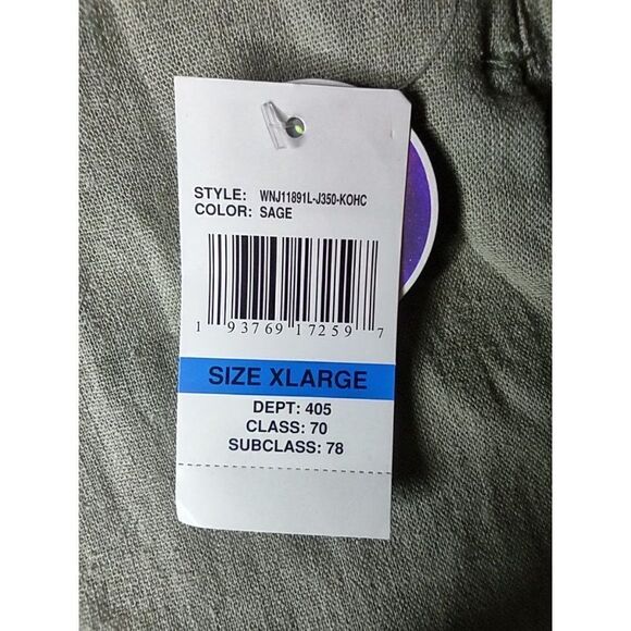 Wallflower Sage Linen Blend Shorty Short Size XL Juniors NWT - Picture 7 of 13